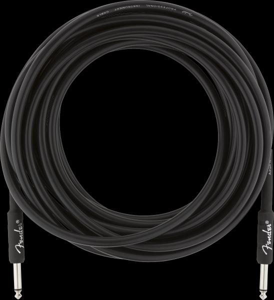 Fender Professional Series Instrument Cable, Straight/Straight, 25', Black