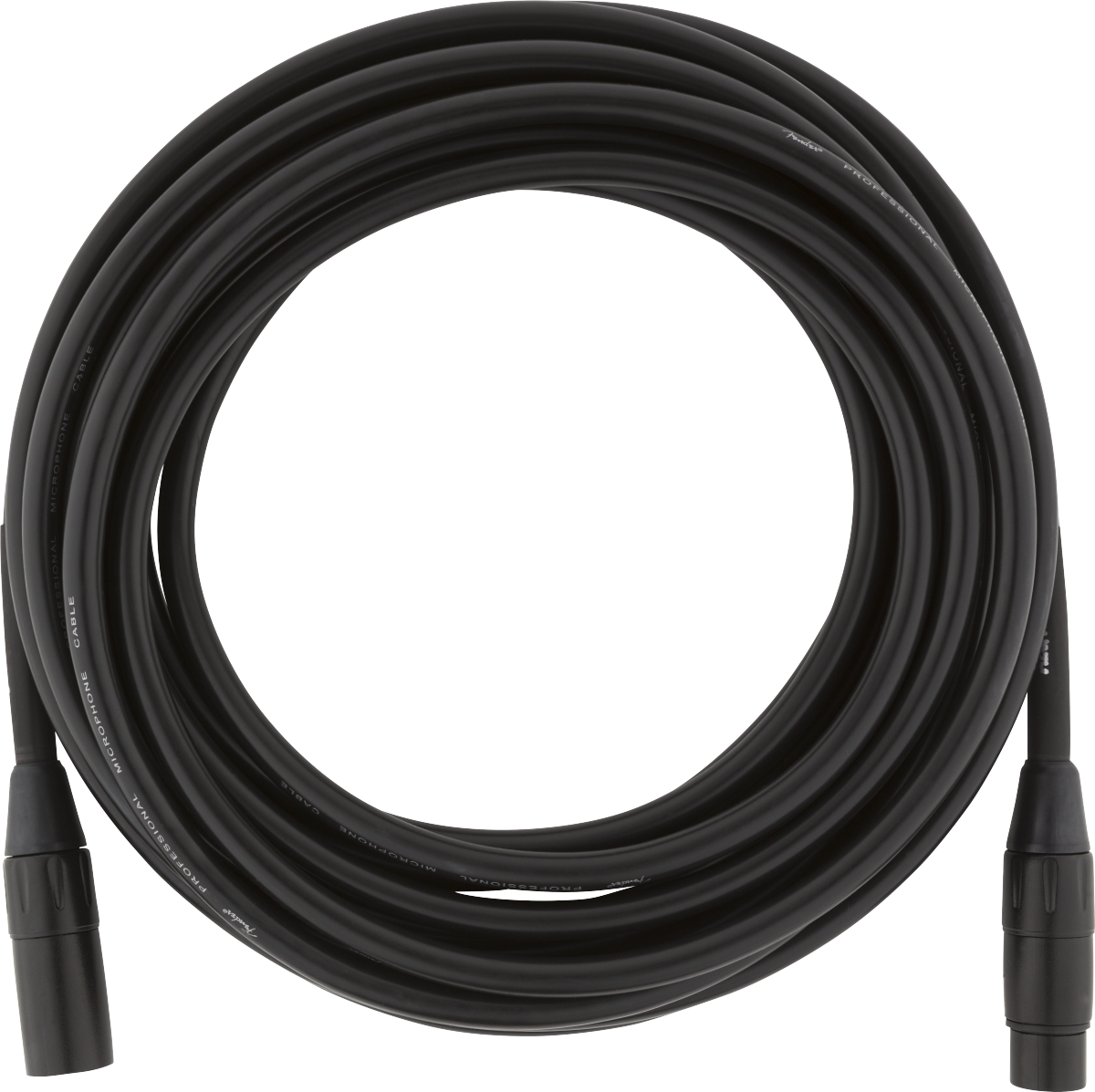 Fender Professional Series Microphone Cable, 25', Black