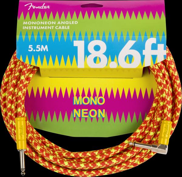 Fender MonoNeon Instrument Cable, 18.6', Orange