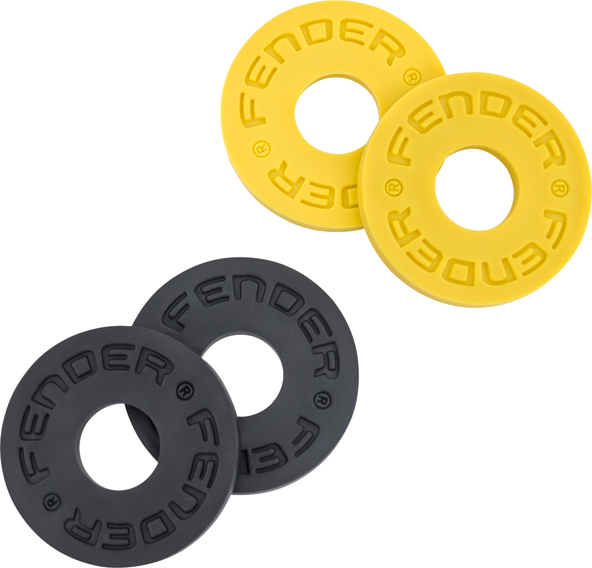 Fender Strap Blocks Third Man Records, 2 x Black and 2 x Yellow