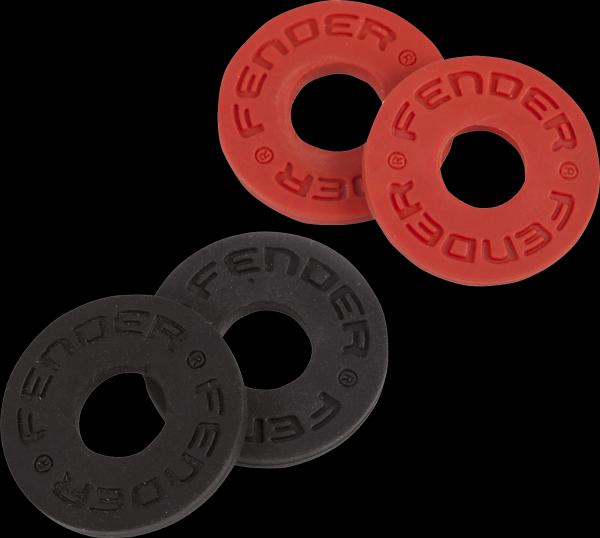Fender Fender® Strap Blocks 4-Pack, Black (2) and Red (2)