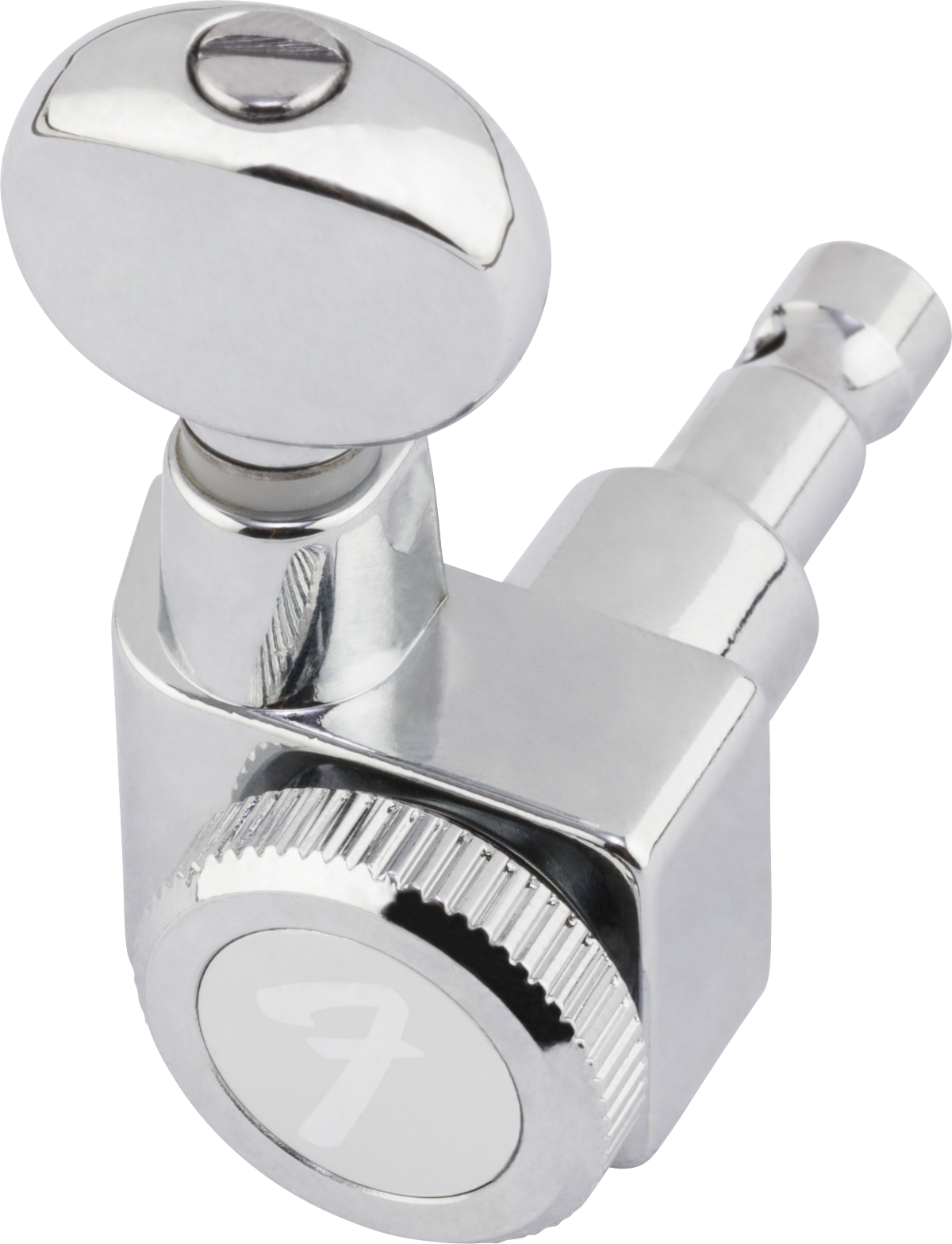Fender Fender® Staggered Locking Tuners with Vintage-Style Buttons, Polished Chrome (6)