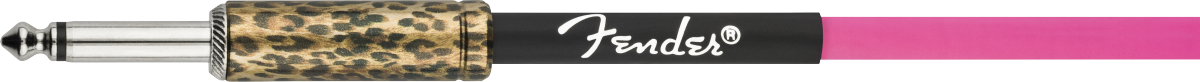 Fender Joe Strummer 13' Instrument Cable, Pink Leopard