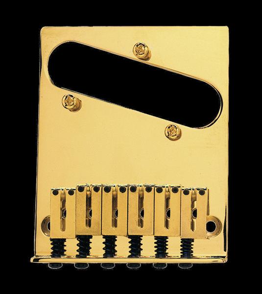 Fender 6-Saddle American Series Telecaster® Bridge Assembly, Gold