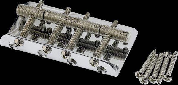 Fender Pure Vintage Bass Bridge Assembly, Nickel/Chrome