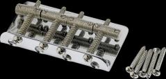 Fender Pure Vintage Bass Bridge Assembly, Nickel/Chrome