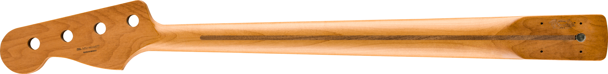 Fender Roasted Maple Jazz Bass Neck, 20 Medium Jumbo Frets, 9.5", Maple, C Shape