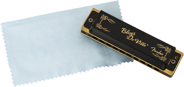 Fender Blues DeVille Harmonica, Pack of 7, with Case