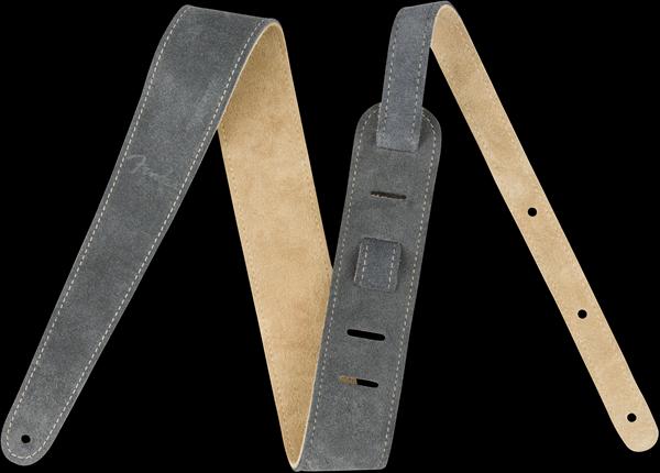 Fender Reversible Suede Strap, Gray/Tan, 2"