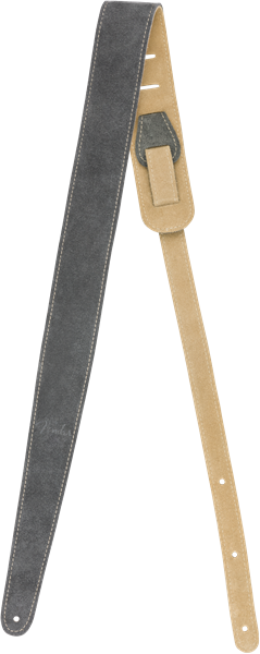 Fender Reversible Suede Strap, Gray/Tan, 2"