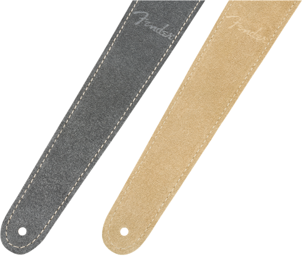 Fender Reversible Suede Strap, Gray/Tan, 2"