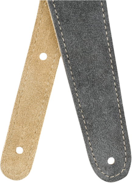 Fender Reversible Suede Strap, Gray/Tan, 2"