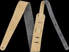 Fender Reversible Suede Strap, Gray/Tan, 2"