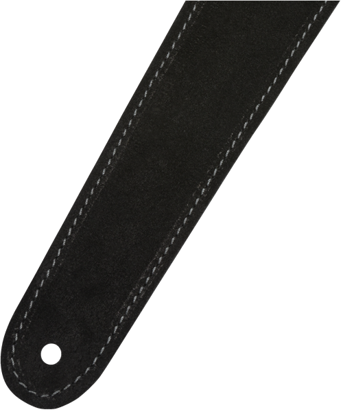 Fender Reversible Suede Strap, Black/Grey, 2"