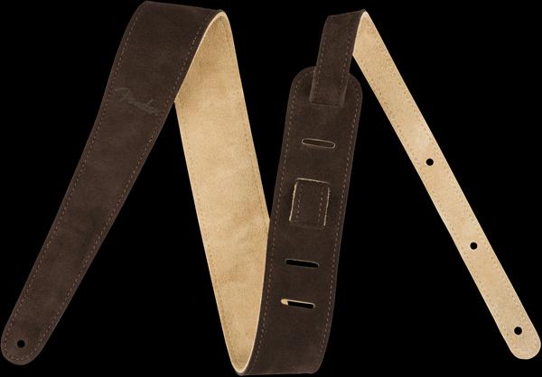 Fender Reversible Suede Strap, Brown/Tan, 2"