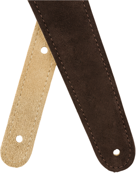 Fender Reversible Suede Strap, Brown/Tan, 2"