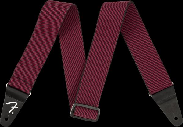 Fender WeighLess™ Tweed Strap, Red, 2"
