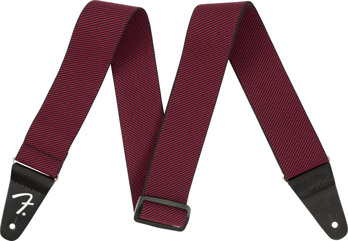 Fender WeighLess™ Tweed Strap, Red, 2"