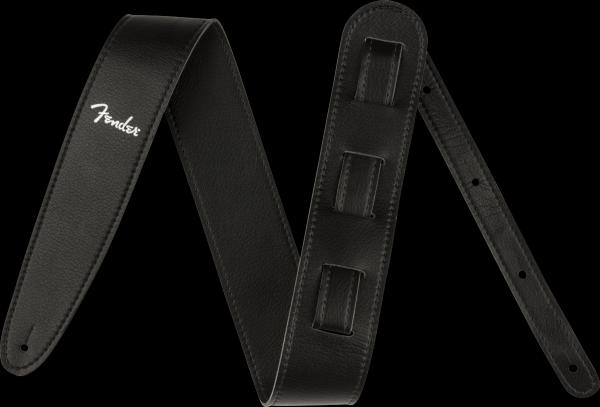 Fender Vegan Leather Strap, Black, 2.5", Microfiber