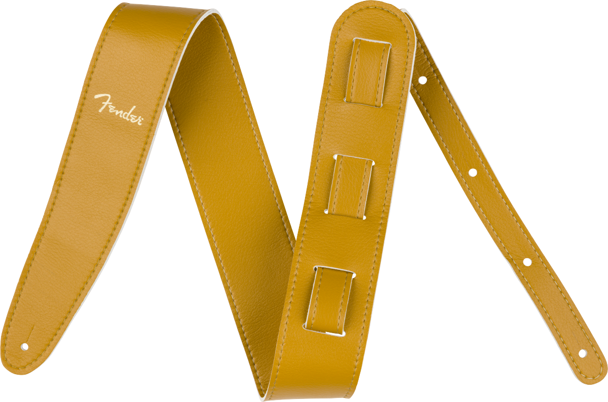 Fender Vegan Leather Strap, Butterscotch, 2.5", Microfiber