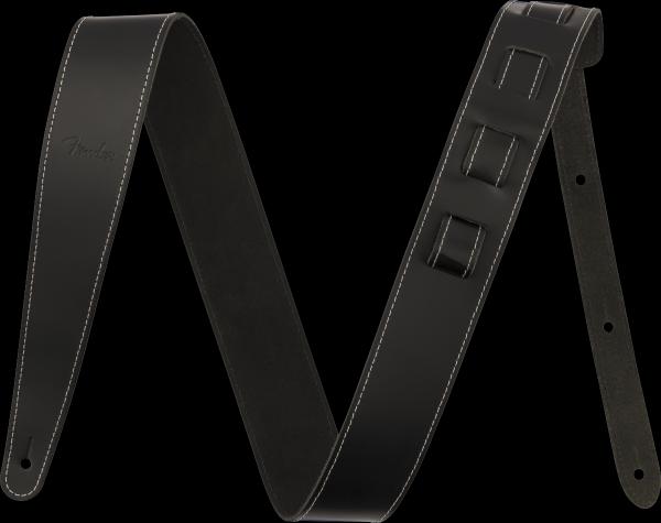 Fender 2" Essentials Leather Strap, Black