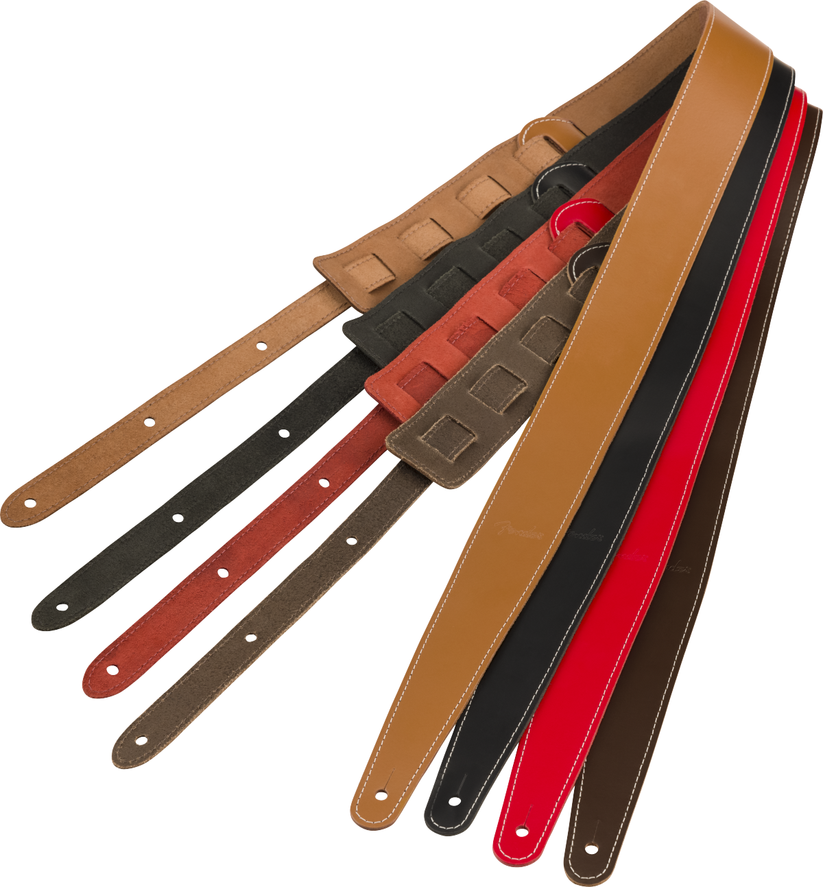 Fender 2" Essentials Leather Strap, Tan