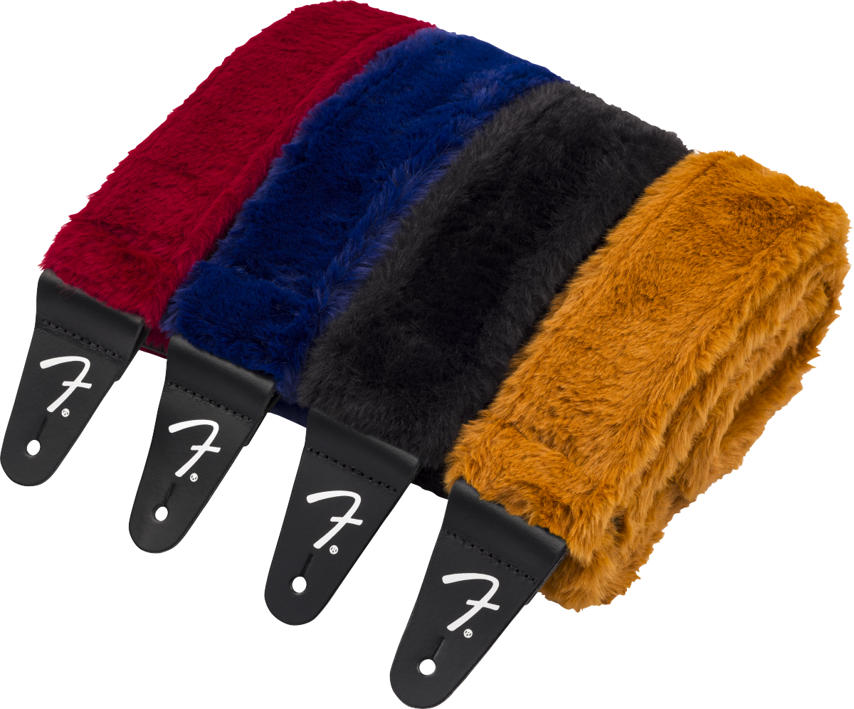 Fender Poodle Plush Strap, Rust