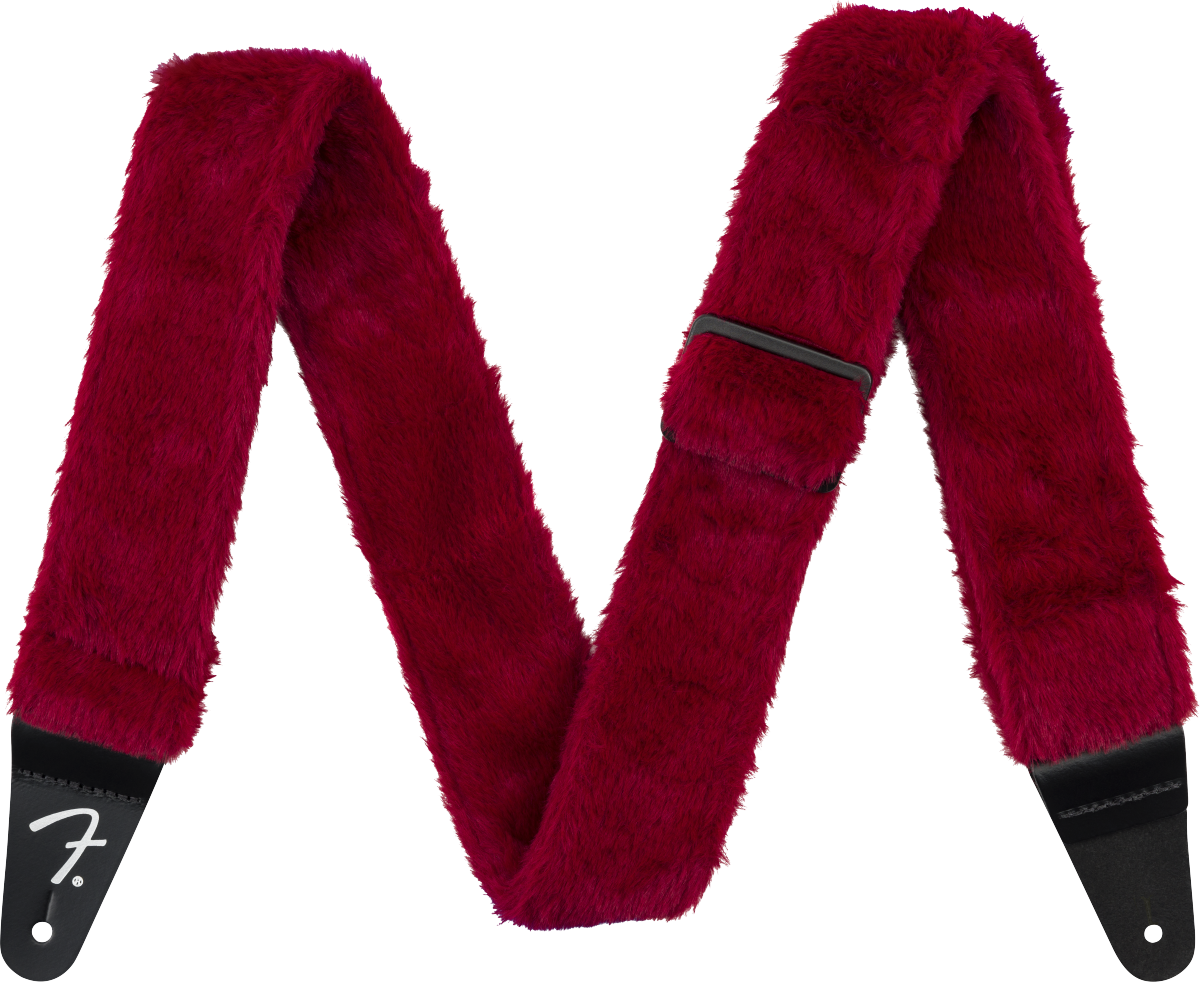 Fender Poodle Plush Strap, Red