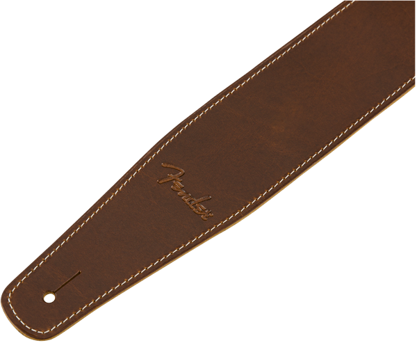 Fender Broken-In Leather Strap, Tan, 2.5"