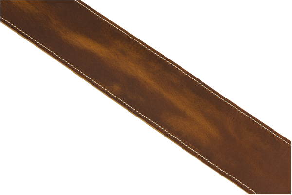 Fender Broken-In Leather Strap, Tan, 2.5"