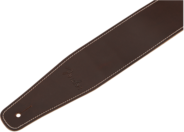 Fender Broken-In Leather Strap, Brown, 2.5"