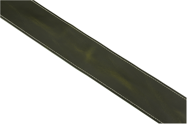 Fender Broken-In Leather Strap, Green, 2.5"