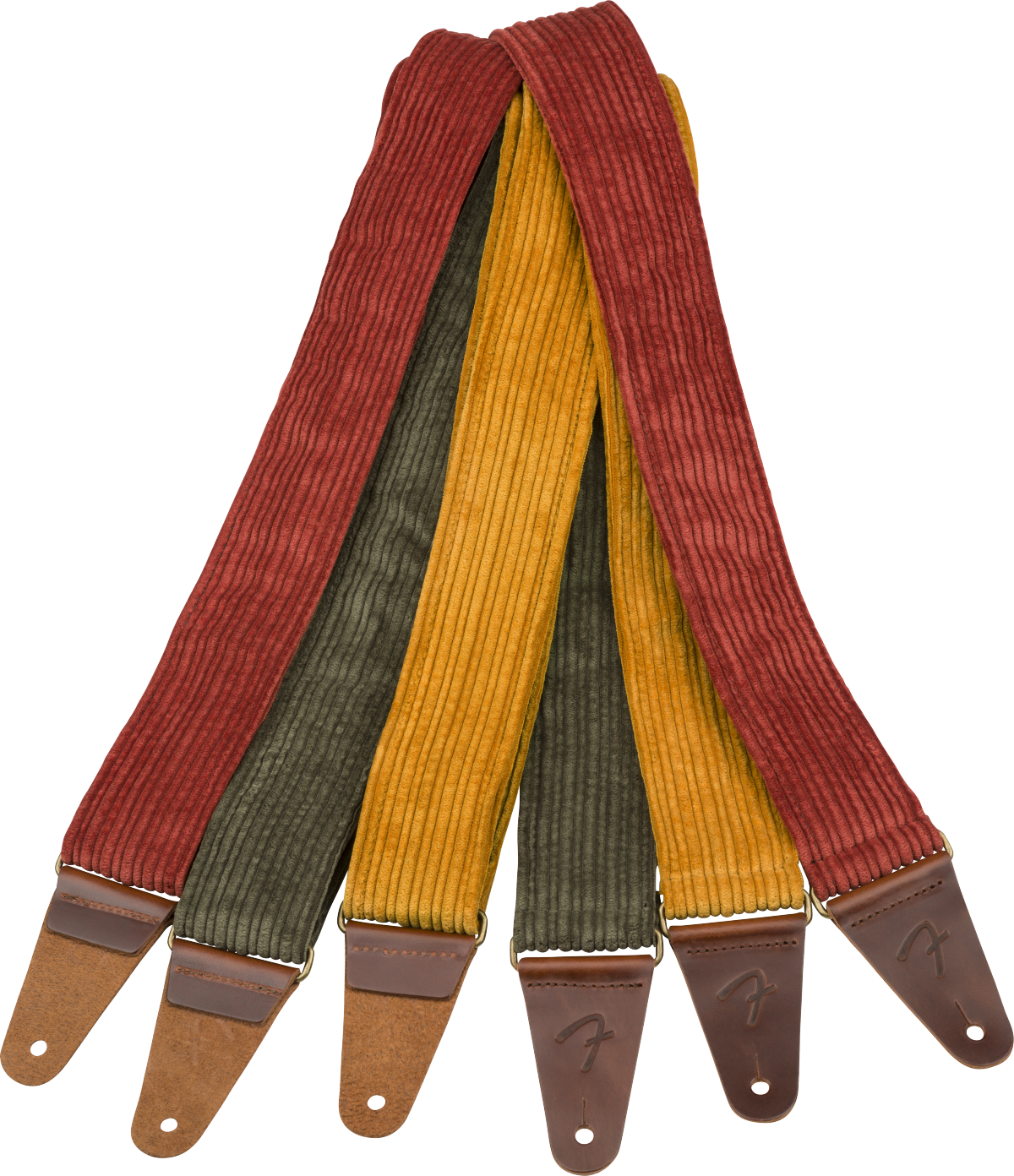 Fender Corduroy Strap, Antique Cherry, 2"