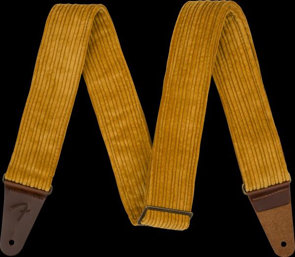 Fender Corduroy Strap, Blaze Gold, 2"