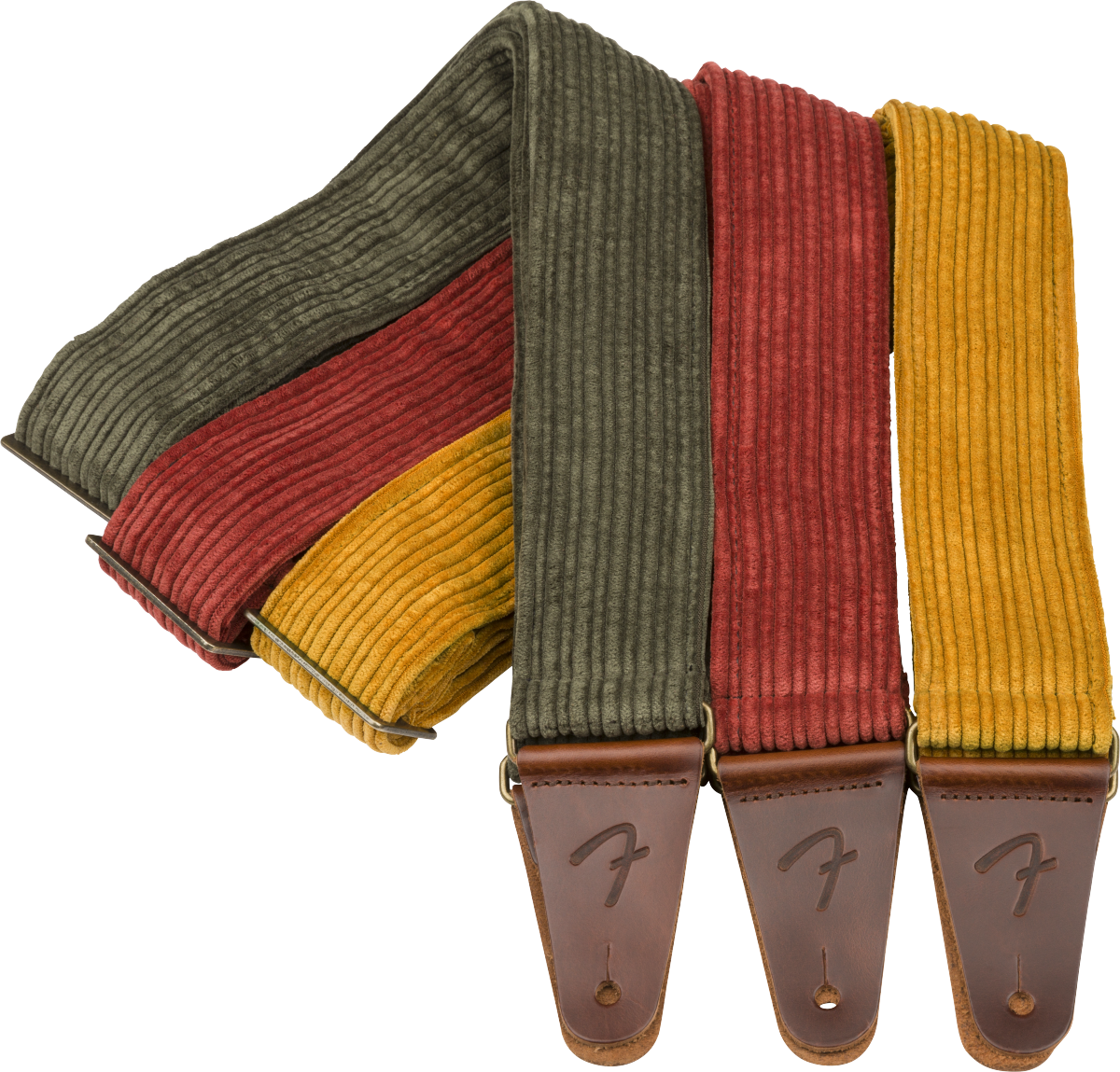 Fender Corduroy Strap, Antique Olive, 2"