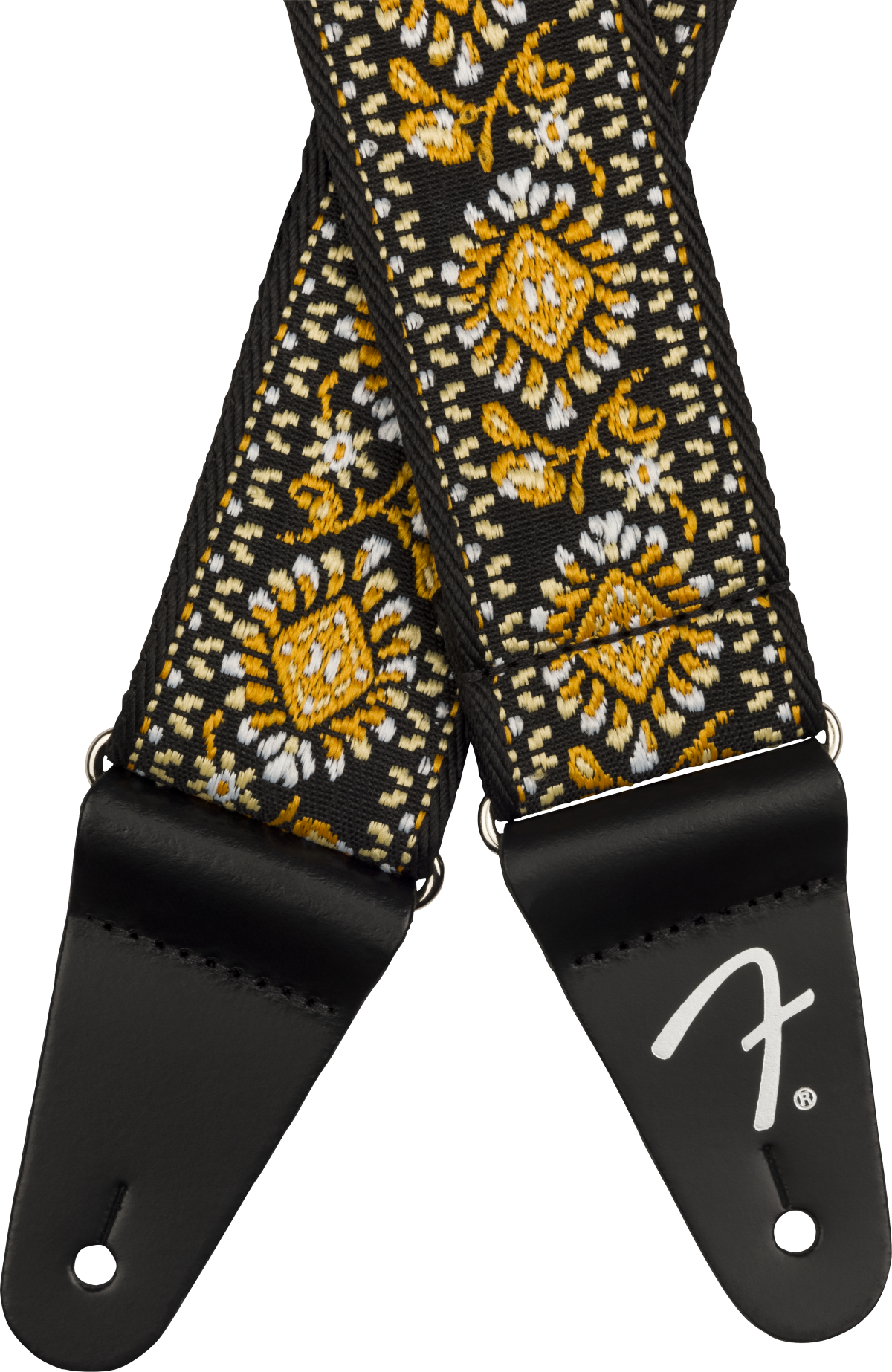 Fender Pasadena Woven Strap, Yellow Lotus, 2"
