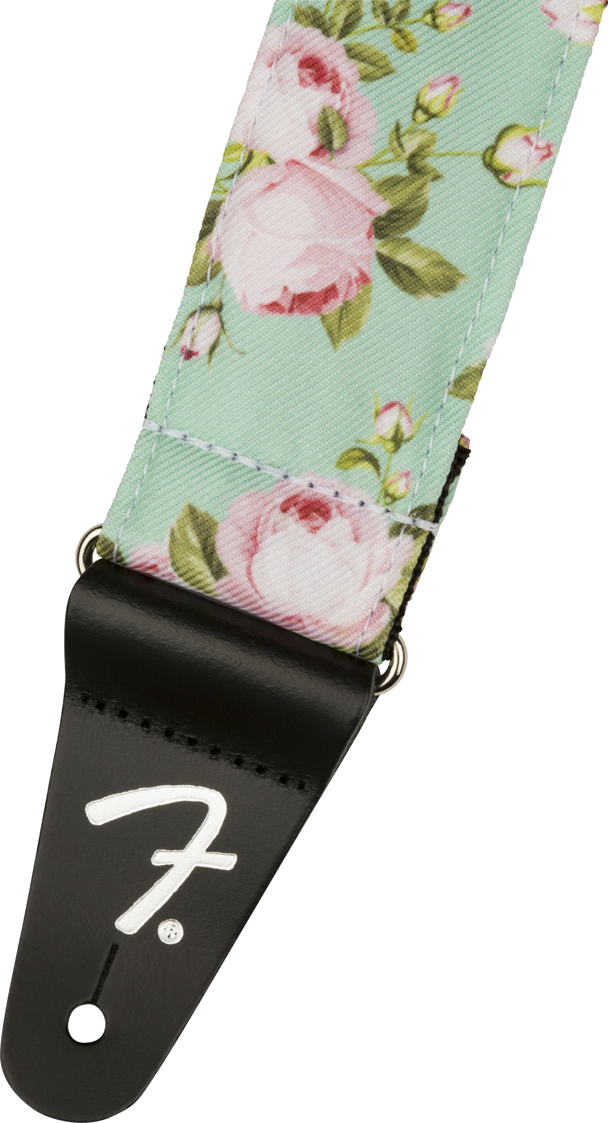 Fender Floral Strap, Surf Green, 2"
