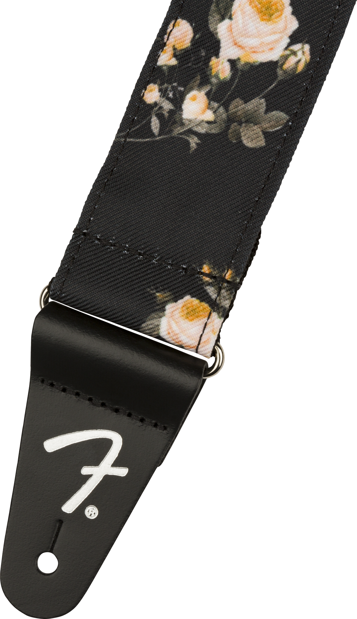 Fender Floral Strap, Black, 2"