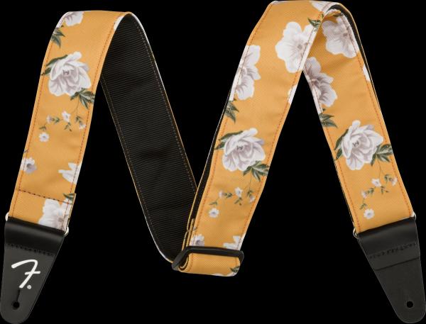 Fender Floral Strap, Marigold, 2"