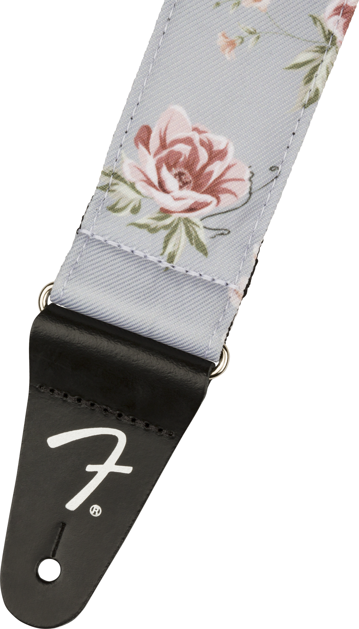 Fender Floral Strap, Gray, 2"