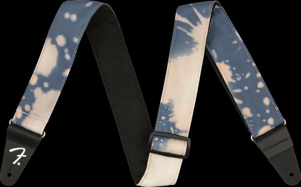 Fender Tie Dye Acid Wash Strap, Faded Navy, 2"