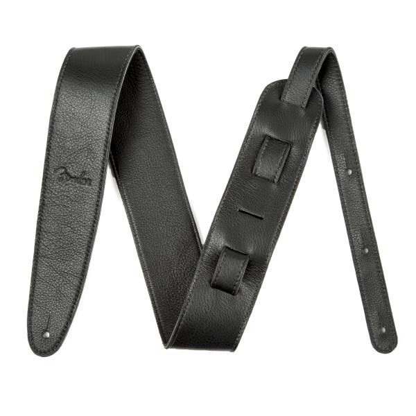 Fender Artisan Crafted Leather Strap, 2.5" Black