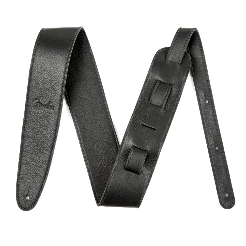 Fender Artisan Crafted Leather Strap, 2.5" Black