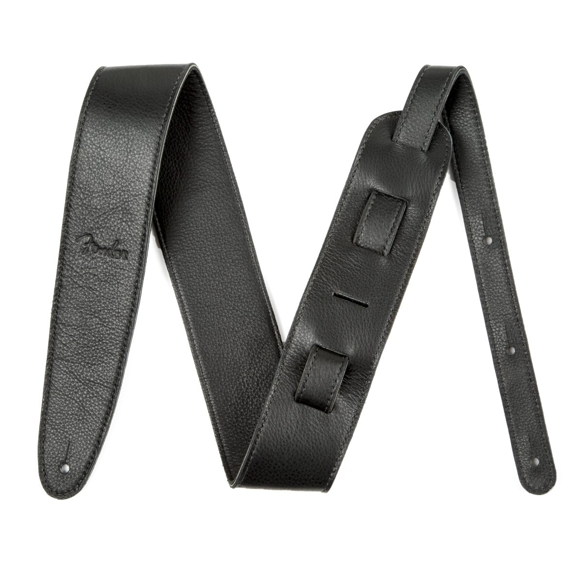 Fender Artisan Crafted Leather Strap, 2.5" Black