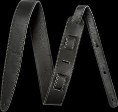 Fender Artisan Crafted Leather Strap, Black, 2"