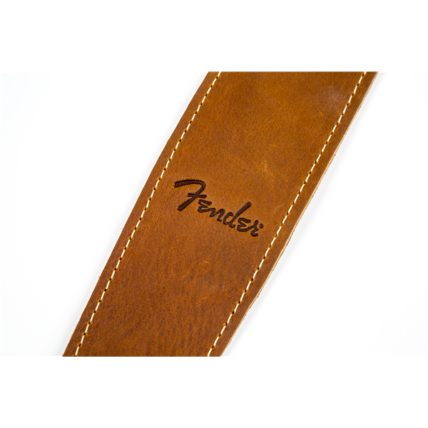 Fender Ball Glove Leather Strap, Brown, 2.5"
