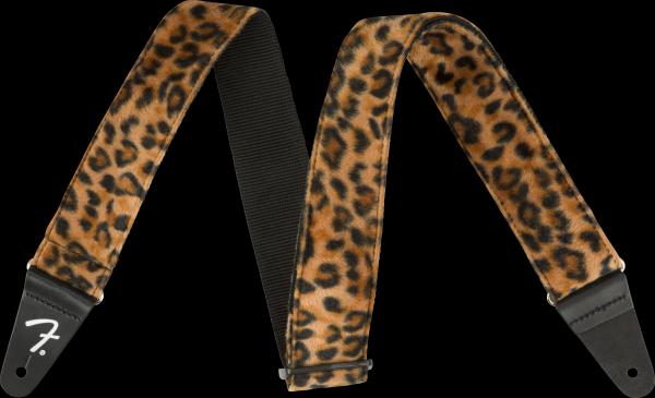 Fender Wild Animal Print Strap, Leopard, 2"