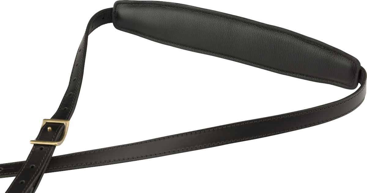 Fender Mustang™ Saddle Strap, Standard, Black, 2.25"