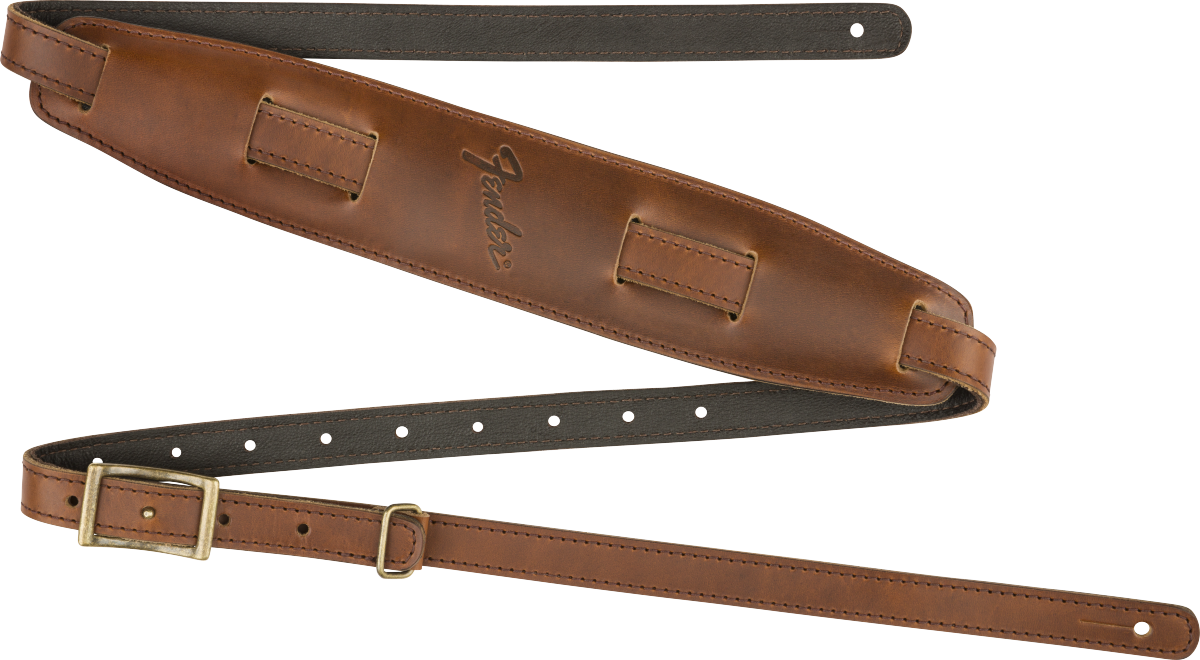 Fender Mustang™ Saddle Strap, Standard, Cognac, 2.25"