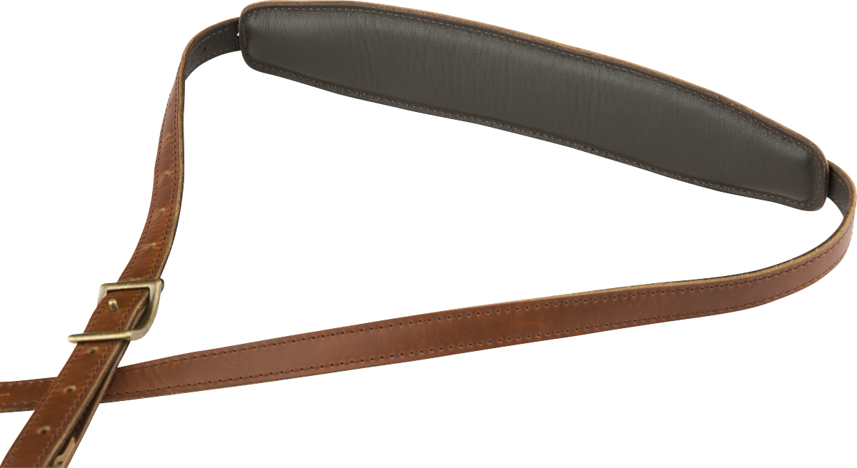 Fender Mustang™ Saddle Strap, Standard, Cognac, 2.25"